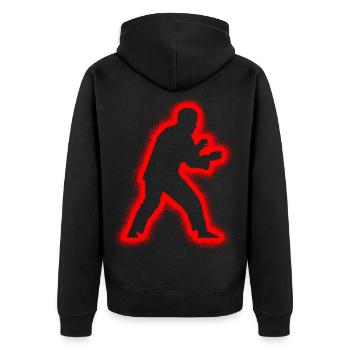 Judoka arts martiaux hommes Enfants Garçons Judo - Veste à capuche bio Premium Unisexe - noir - Dos - Nico (187cm)