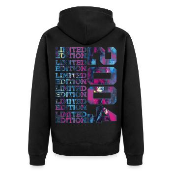 COOL 22 ANS, ÉDITION LIMITÉE 2004 22E ANNIVERSAIRE - Veste à capuche bio Premium Unisexe - noir - Dos - Nico (187cm)