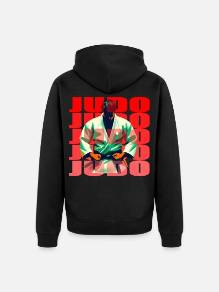 Judo - Unisex Premium Bio Zip Hoodie - Schwarz