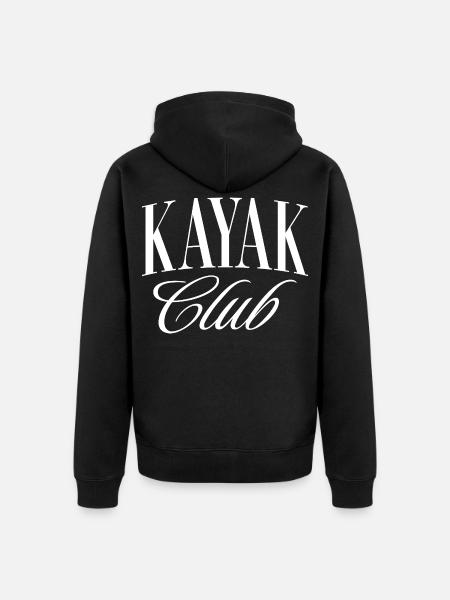 Kayak Club - Unisex Premium Organic Zip Hoodie - black