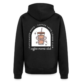Club des mamans de café - Veste à capuche bio Premium Unisexe - noir - Dos - Nico (187cm)