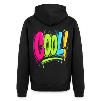 Stylo stylé Graffiti Street Art Spray Spray Shirt - Veste à capuche bio Premium Unisexe - noir - Dos - Nico (187cm)