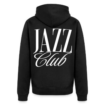 Jazz Club - Veste à capuche bio Premium Unisexe - noir - Dos - Nico (187cm)