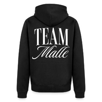 Mallorca Party - Unisex Premium Bio Zip Hoodie - Schwarz - Hinten - Nico (187cm)