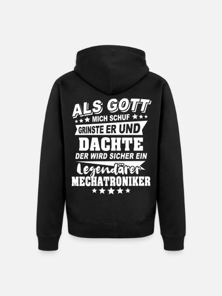 Mechatroniker - Unisex Premium Bio Zip Hoodie - Schwarz