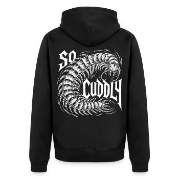Éventail Scolopender - Veste à capuche bio Premium Unisexe - noir - Dos - Nico (187cm)