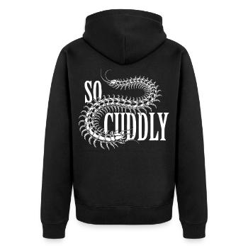 Conception Scolopender - Veste à capuche bio Premium Unisexe - noir - Dos - Nico (187cm)