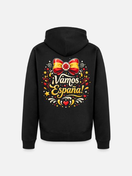 Vamos España Festif - Veste à capuche bio Premium Unisexe - noir