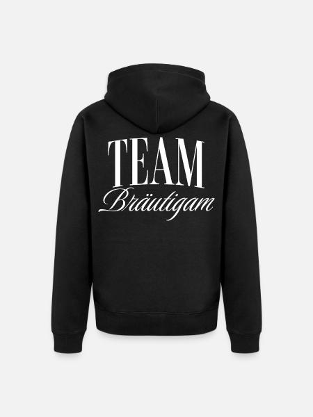 Team Bräutigam - Unisex Premium Bio Zip Hoodie - Schwarz