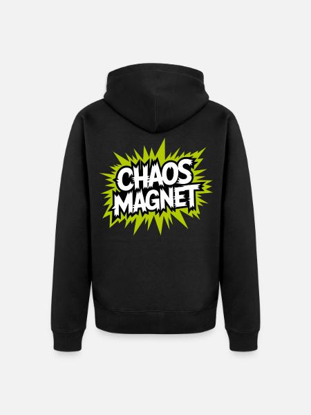 Chaos Magnet Comic Explosion - Unisex Premium Bio Zip Hoodie - Schwarz