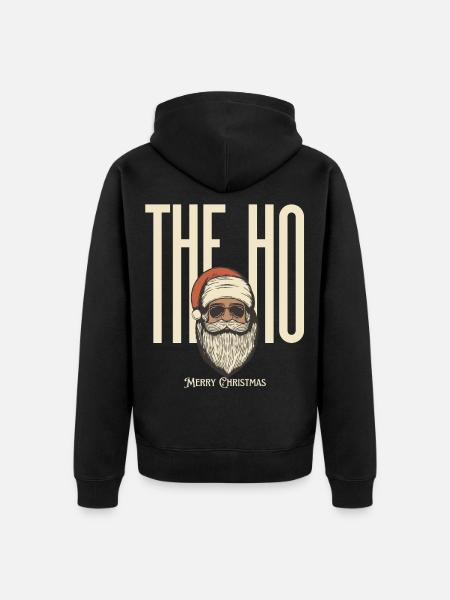 Cool Santa Claus - Unisex Premium Bio Zip Hoodie - Schwarz