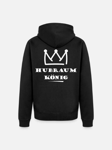 Hubraum König Krone Design - Unisex Premium Bio Zip Hoodie - Schwarz