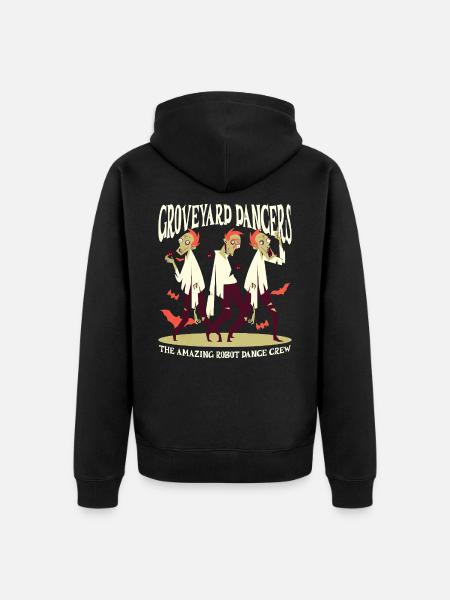 ROBOT DANCE CREW - Unisex Premium Bio Zip Hoodie - Schwarz