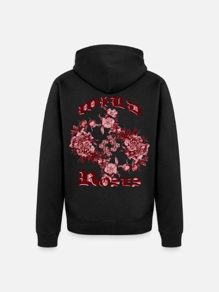 WILDE ROSEN - Unisex Premium Bio Zip Hoodie - Schwarz