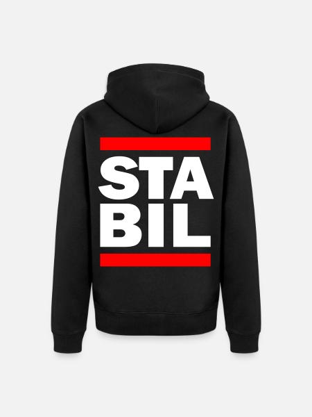 STABIL - BARS - Unisex Premium Bio Zip Hoodie - Schwarz