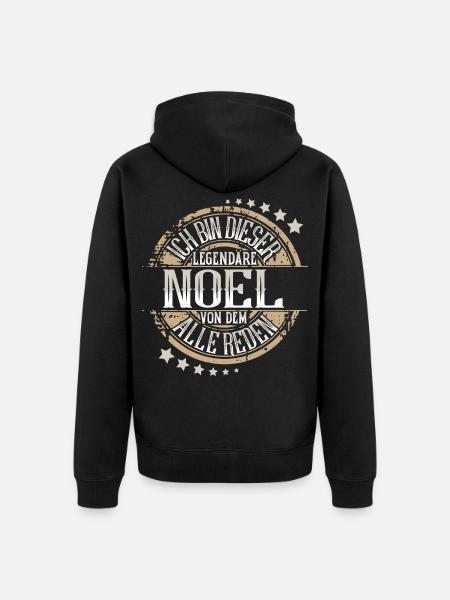 Noel - Unisex Premium Bio Zip Hoodie - Schwarz