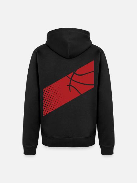 Basketball - Unisex Premium Bio Zip Hoodie - Schwarz