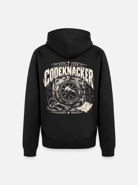 Escape Room Codeknacker - Unisex Premium Bio Zip Hoodie - Schwarz