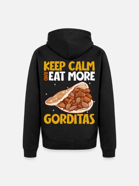Keep Calm - Gorditas - Unisex Premium Bio Zip Hoodie - Schwarz