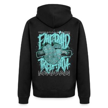 Smaragdbaumboa-Schlangenbesitzer und Reptilienhalter - Unisex Premium Bio Zip Hoodie - Schwarz - Hinten - Nico (187cm)