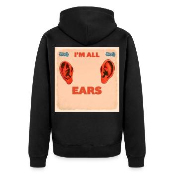 215669910_360445196_Idiom_1e - Unisex Premium Bio Zip Hoodie - Schwarz - Hinten - Nico (187cm)