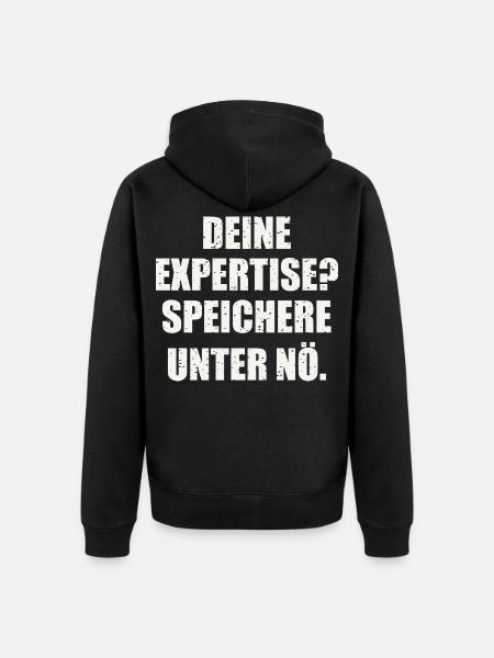 Sarkastischer Spruch - Unisex Premium Bio Zip Hoodie - Schwarz
