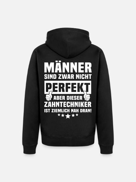 Zahntechniker - Unisex Premium Bio Zip Hoodie - Schwarz