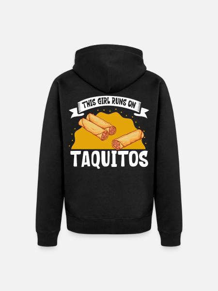 Ladies love Taquitos - Unisex Premium Bio Zip Hoodie - Schwarz