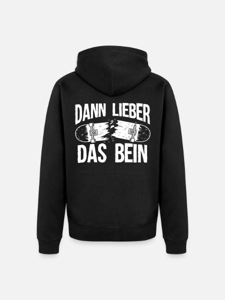 Skater-Spruch für Skateboards - Unisex Premium Bio Zip Hoodie - Schwarz