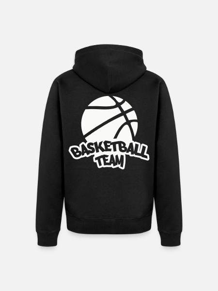 Basketball Team Logo - Unisex Premium Bio Zip Hoodie - Schwarz