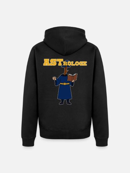 Astrologe lustiger Dadjoke, zweideutig - Unisex Premium Bio Zip Hoodie - Schwarz