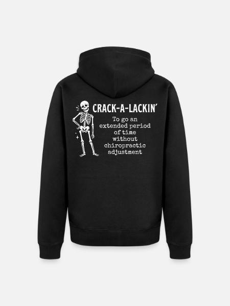 Crack-a-lackin' Definition – Chiropraktiker-Student - Unisex Premium Bio Zip Hoodie - Schwarz