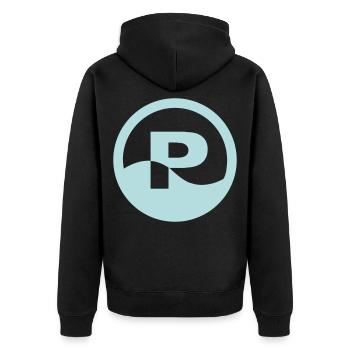 Poolboy | Poolgirl | Pool | Boy | Girl - Unisex Premium Organic Zip Hoodie - black - Back - Nico (187cm)