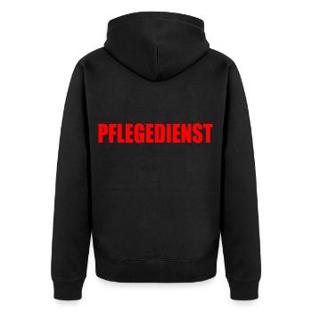 Allaitement - Veste à capuche bio Premium Unisexe - noir - Dos - Nico (187cm)
