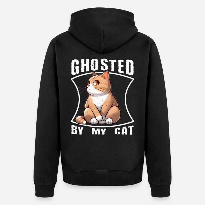 Ignoré par mon chat - Veste à capuche bio Premium Unisexe - noir