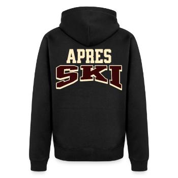 Après-ski - Veste à capuche bio Premium Unisexe - noir - Dos - Nico (187cm)