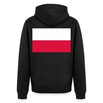 Autocollant drapeau de la Pologne Polen Pologne Pologne - Veste à capuche bio Premium Unisexe - noir - Dos - Nico (187cm)