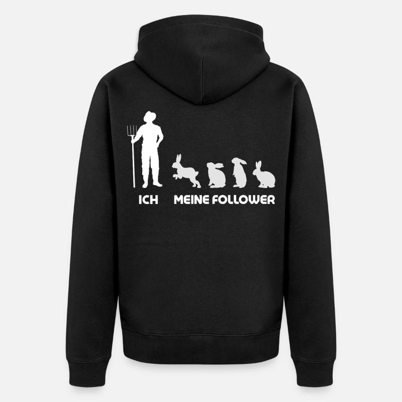 Moi, mes disciples, Rabbit Man - Veste à capuche bio Premium Unisexe - noir