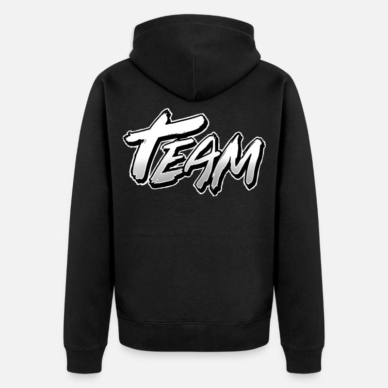 Équipe - Veste à capuche bio Premium Unisexe - noir