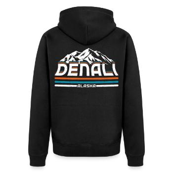 Parc national Alaska Denalis - Veste à capuche bio Premium Unisexe - noir - Dos - Nico (187cm)