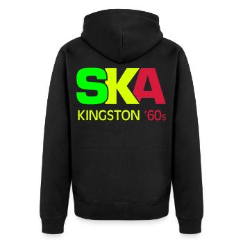 SKA - Veste à capuche bio Premium Unisexe - noir - Dos - Nico (187cm)