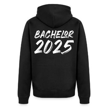 Baccalauréat 2026 - Veste à capuche bio Premium Unisexe - noir - Dos - Nico (187cm)