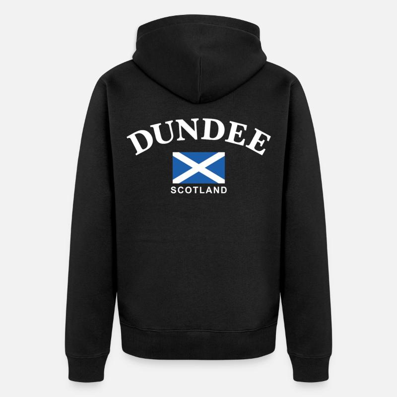 Dundee, Schottland - Unisex Premium Bio Zip Hoodie - Schwarz