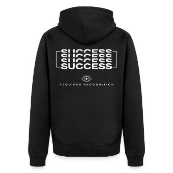 Projecteur signature - Succès - Veste à capuche bio Premium Unisexe - noir - Dos - Nico (187cm)
