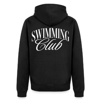 Club de natation - Veste à capuche bio Premium Unisexe - noir - Dos - Nico (187cm)