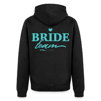 Enterrement de vie de jeune fille de l’équipe Bride - Veste à capuche bio Premium Unisexe - noir - Dos - Nico (187cm)