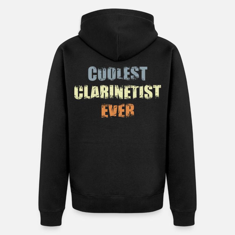 Le clarinettiste le plus cool - Veste à capuche bio Premium Unisexe - noir