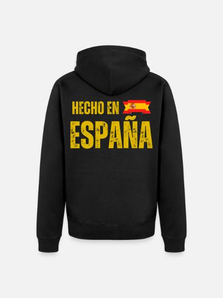 Made in Spain, Spanish pride - Unisex Premium Organic Zip Hoodie - black