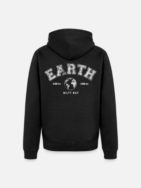 Earth Day - Unisex Premium Organic Zip Hoodie - black