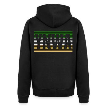 You Never Walk Alone - Celtic FC - Unisex Premium Organic Zip Hoodie - black - Back - Nico (187cm)